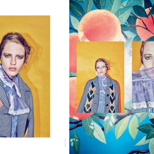 MARIE-CLAIRE Italie. Photo : Arnaud Pyvka - Makeup : Kathy Le Sant pour D-mai Paris