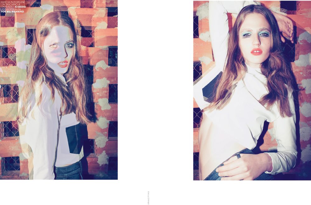 MARIE-CLAIRE Italie. Photo : Arnaud Pyvka - Makeup : Kathy Le Sant pour D-mai Paris